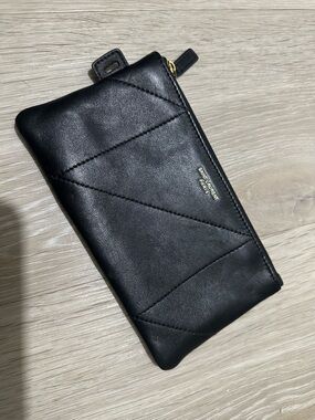 Saint Laurent Black Leather Pouch
